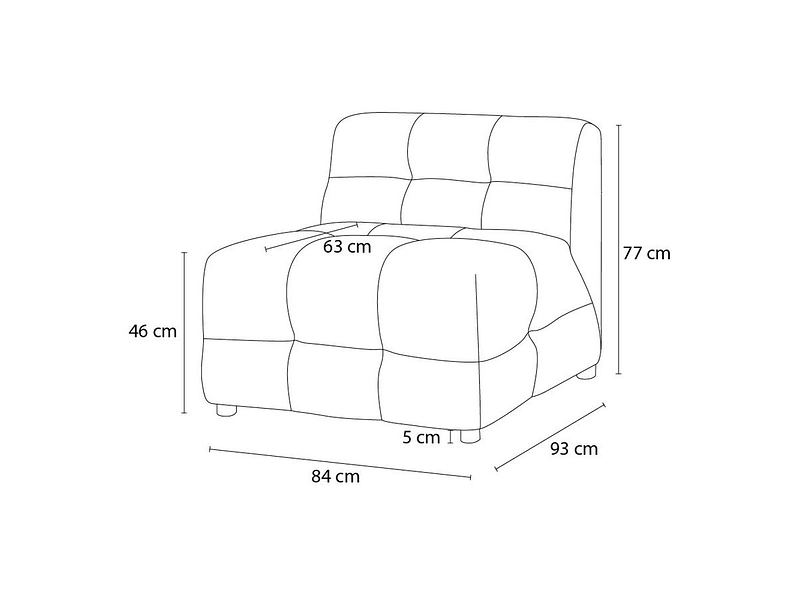 Modulare Sessel für Sofa BOBOCHIC KLEBER