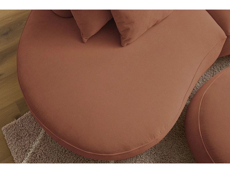 Divano 3 posti con pouf BOBOCHIC SAINT-GERMAIN