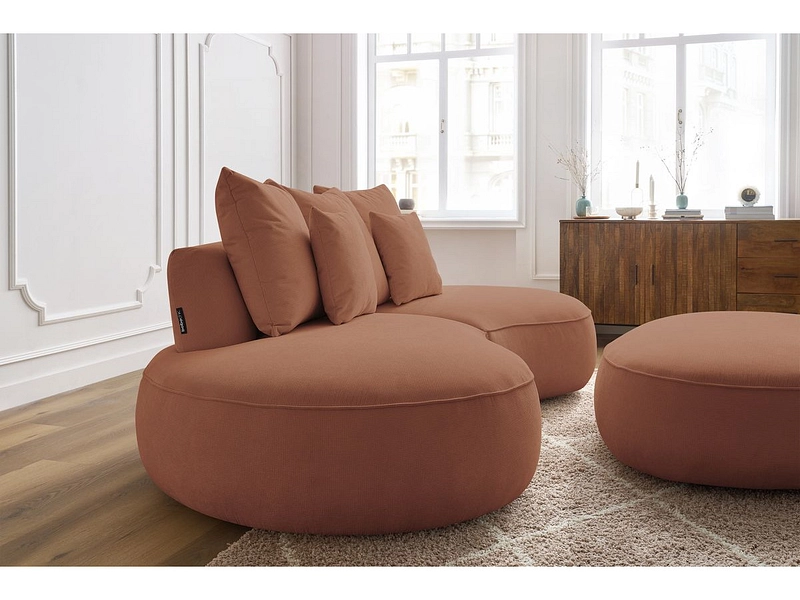 Divano 3 posti con pouf BOBOCHIC SAINT-GERMAIN