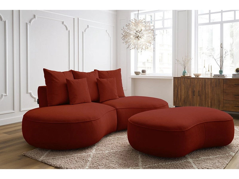 3er Sofa mit Hocker BOBOCHIC SAINT-GERMAIN