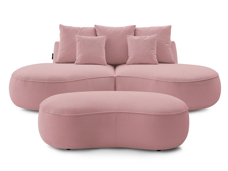 Divano 3 posti con pouf BOBOCHIC SAINT-GERMAIN