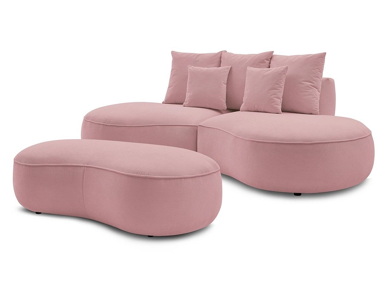 Divano 3 posti con pouf BOBOCHIC SAINT-GERMAIN