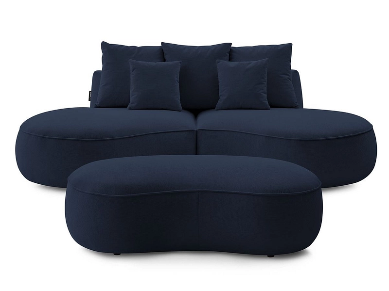 Divano 3 posti con pouf BOBOCHIC SAINT-GERMAIN