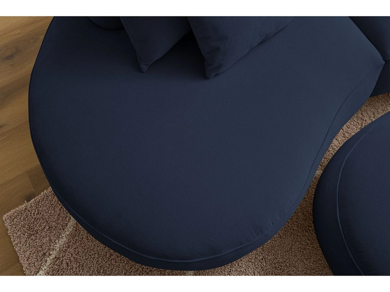 Divano 3 posti con pouf BOBOCHIC SAINT-GERMAIN