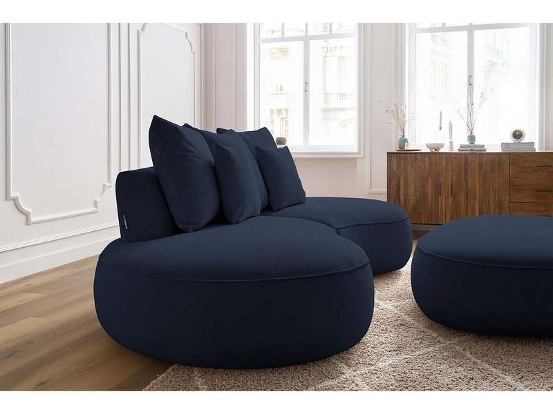 Divano 3 posti con pouf BOBOCHIC SAINT-GERMAIN