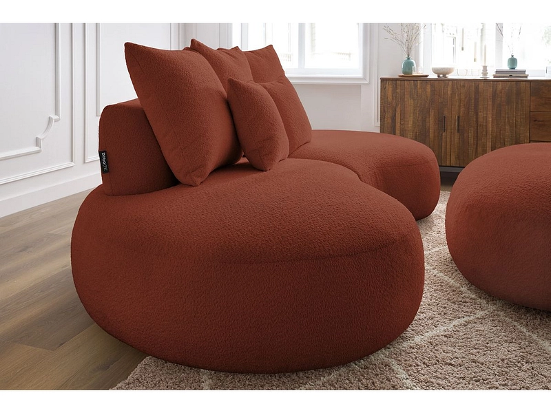 Divano 3 posti con pouf BOBOCHIC SAINT-GERMAIN