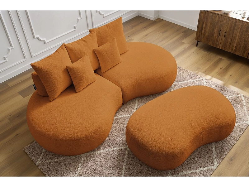 Divano 3 posti con pouf BOBOCHIC SAINT-GERMAIN