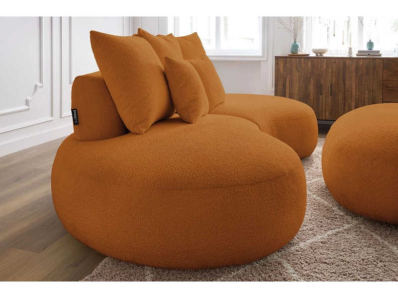 Divano 3 posti con pouf BOBOCHIC SAINT-GERMAIN