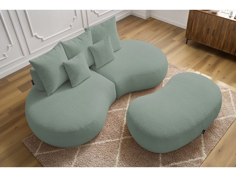 Divano 3 posti con pouf BOBOCHIC SAINT-GERMAIN