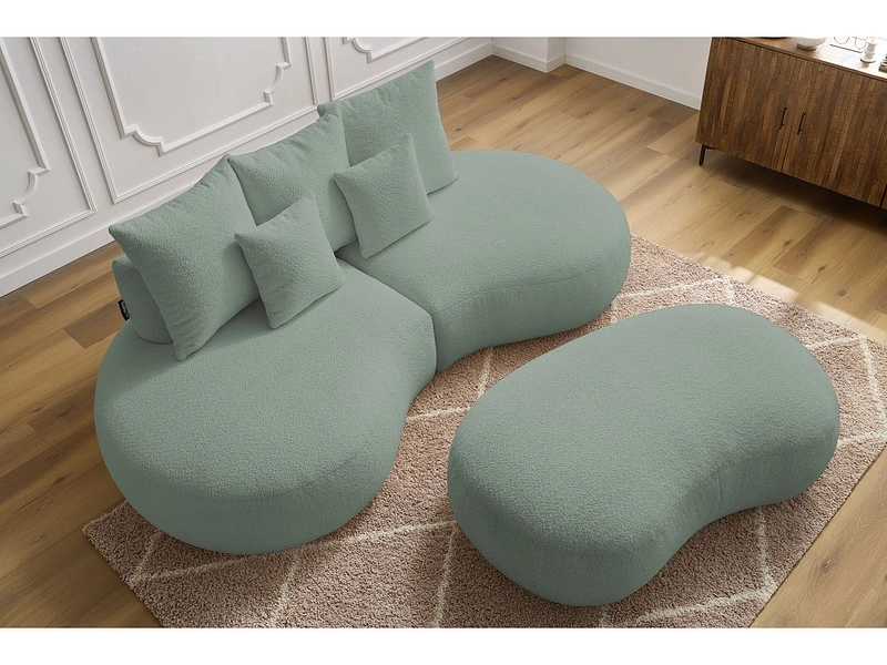 Divano 3 posti con pouf BOBOCHIC SAINT-GERMAIN