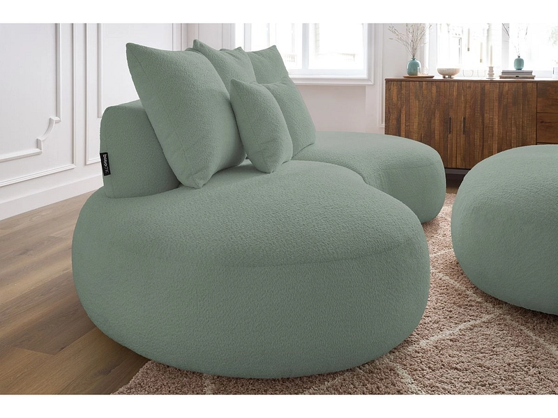 Divano 3 posti con pouf BOBOCHIC SAINT-GERMAIN