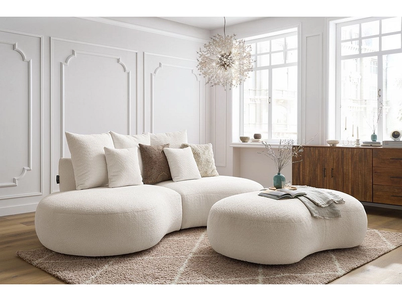 3er Sofa mit Hocker BOBOCHIC SAINT-GERMAIN