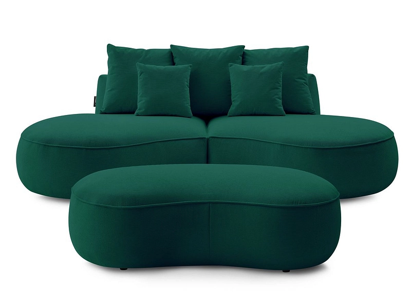 Divano 3 posti con pouf BOBOCHIC SAINT-GERMAIN