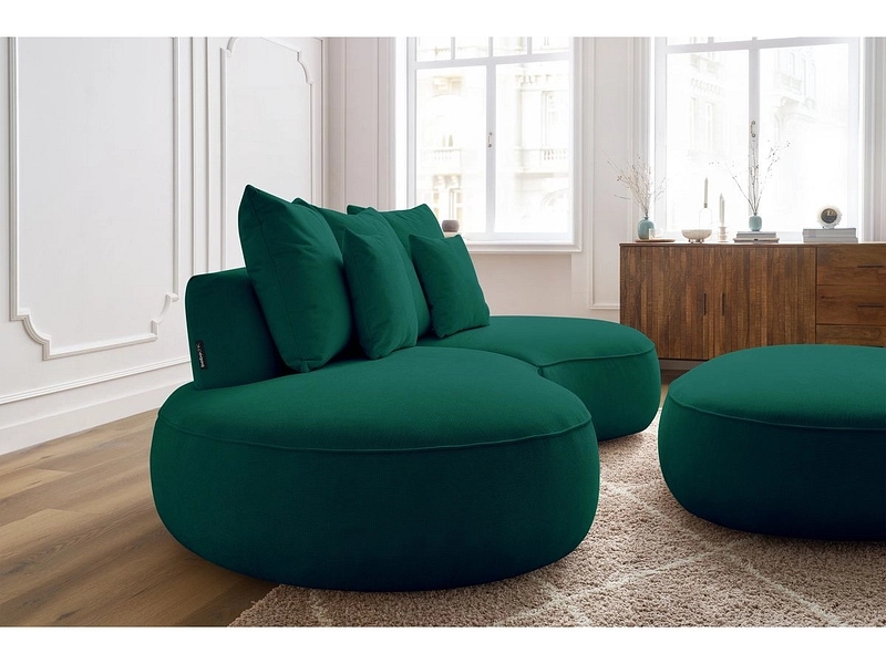 Divano 3 posti con pouf BOBOCHIC SAINT-GERMAIN