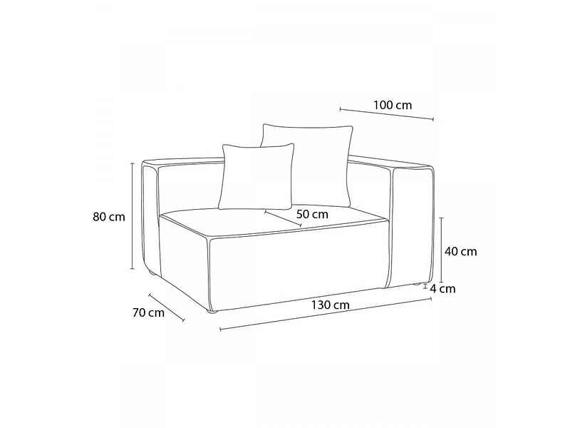 Modulare Sessel für Sofa BOBOCHIC VAUBAN