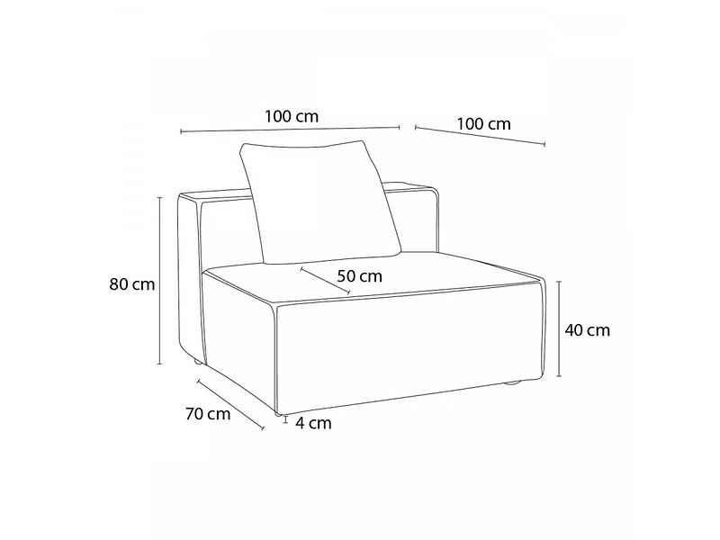 Modulare Sessel für Sofa BOBOCHIC VAUBAN