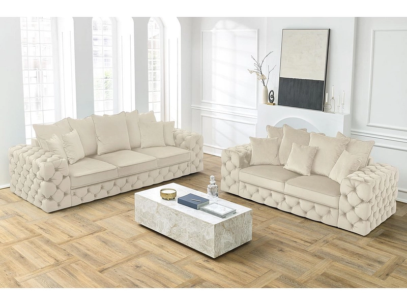 2er + 3er Sofa BOBOCHIC VERSAILLES