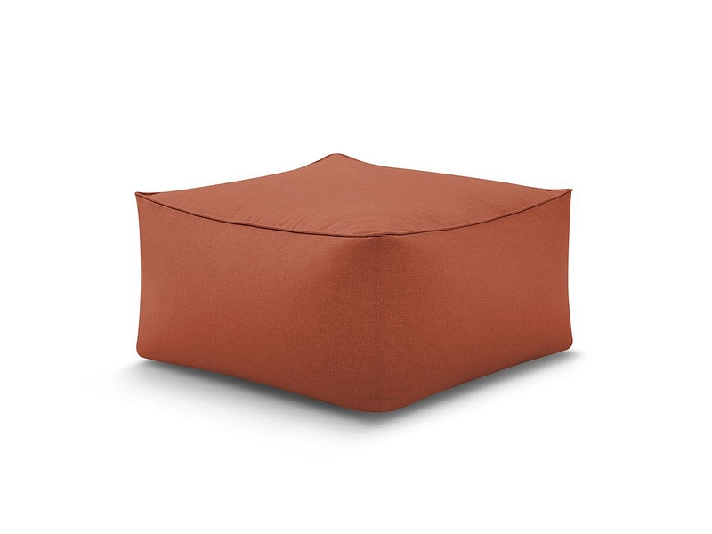 Pouf da esterno verde scuro comodo. Pouf cilindro da giardino terrazza