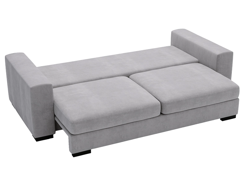 Canapé-lit servetto porte-revues gris plateau repas cm 45 x 30 x 56 h -  Conforama