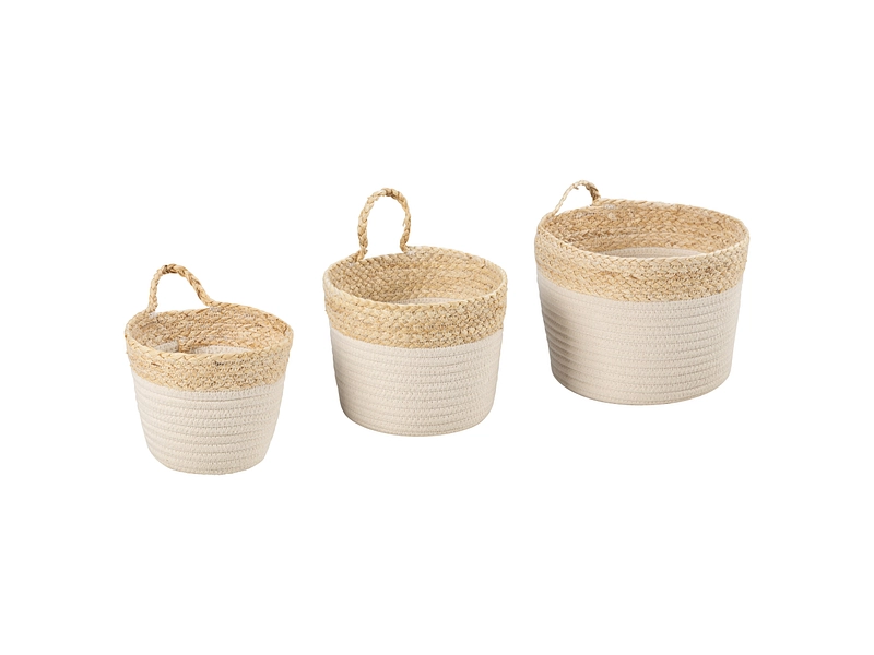 Panier de rangement CLAIRE blanc