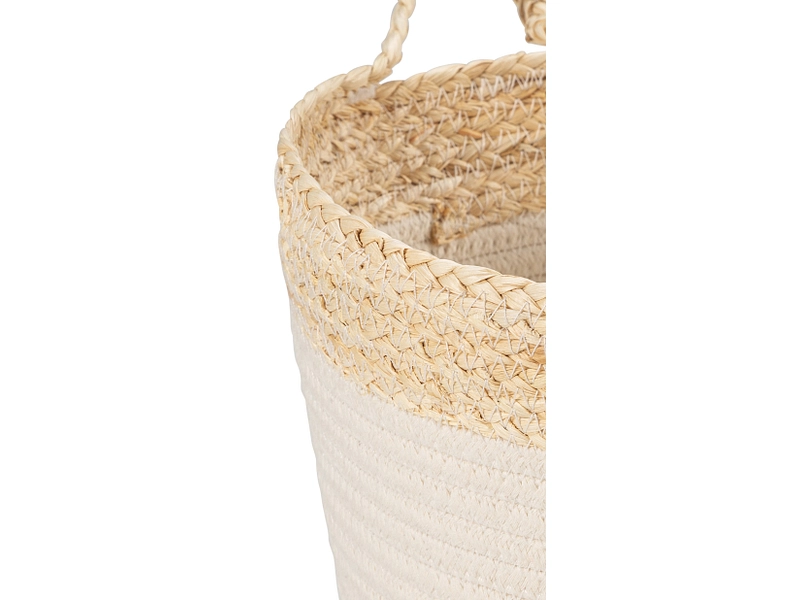 Panier de rangement CLAIRE blanc