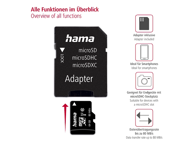 Micro SDXC HAMA 64 GB