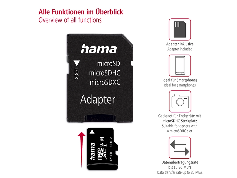 Micro SDXC HAMA 128 GB