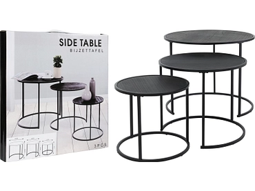Set 3 tables d'appoint TRACK