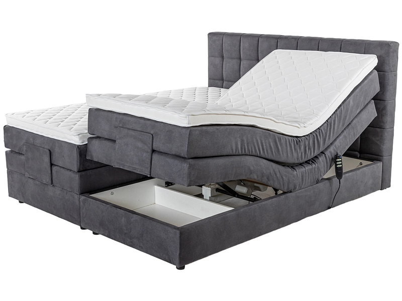 Boxspring électrique VICKY gris