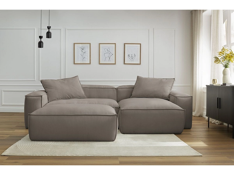 Ecksofa mit Hocker BOBOCHIC BOHEME