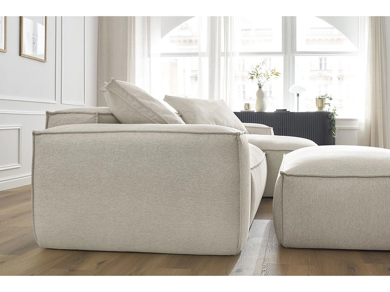 Divano ad angolo con pouf BOBOCHIC BOHEME