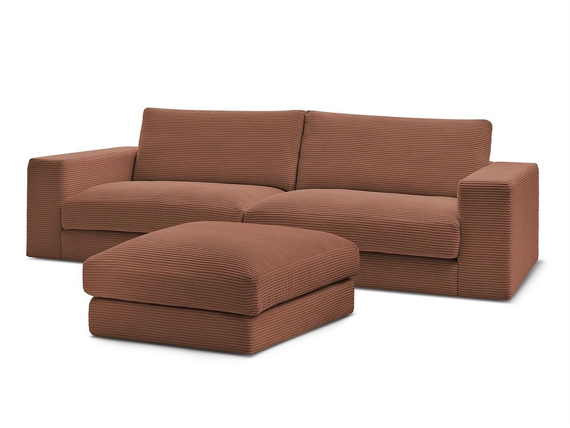 3er Sofa mit Hocker BOBOCHIC LEONARD