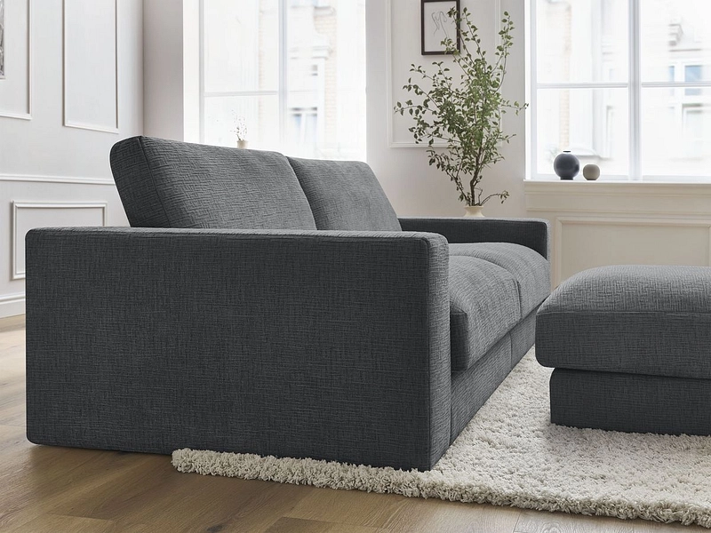 Divano 3 posti con pouf BOBOCHIC LEONARD