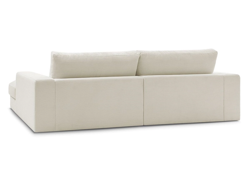 Canapé d'angle avec pouf BOBOCHIC LEONARD