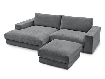 Ecksofa mit Hocker BOBOCHIC LEONARD