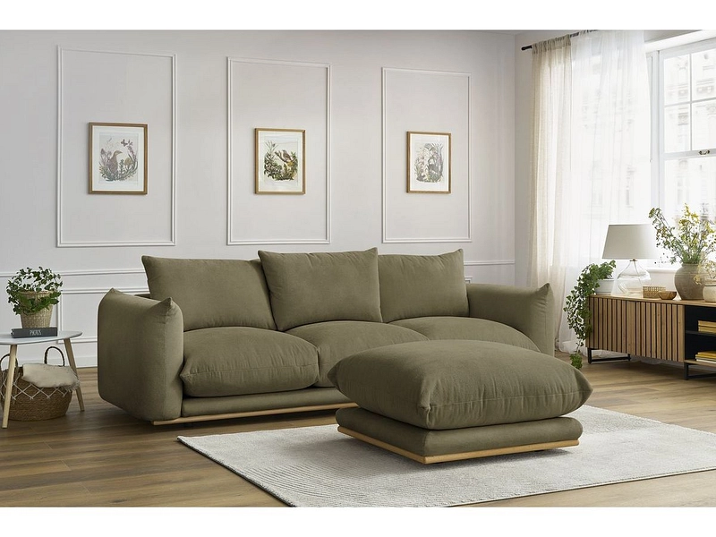 3er Sofa mit Hocker BOBOCHIC ERNEST