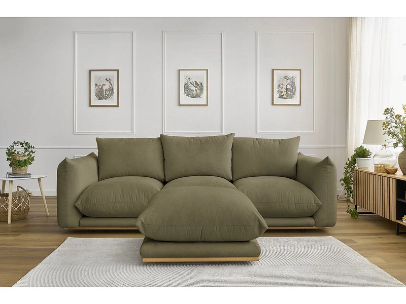 3er Sofa mit Hocker BOBOCHIC ERNEST