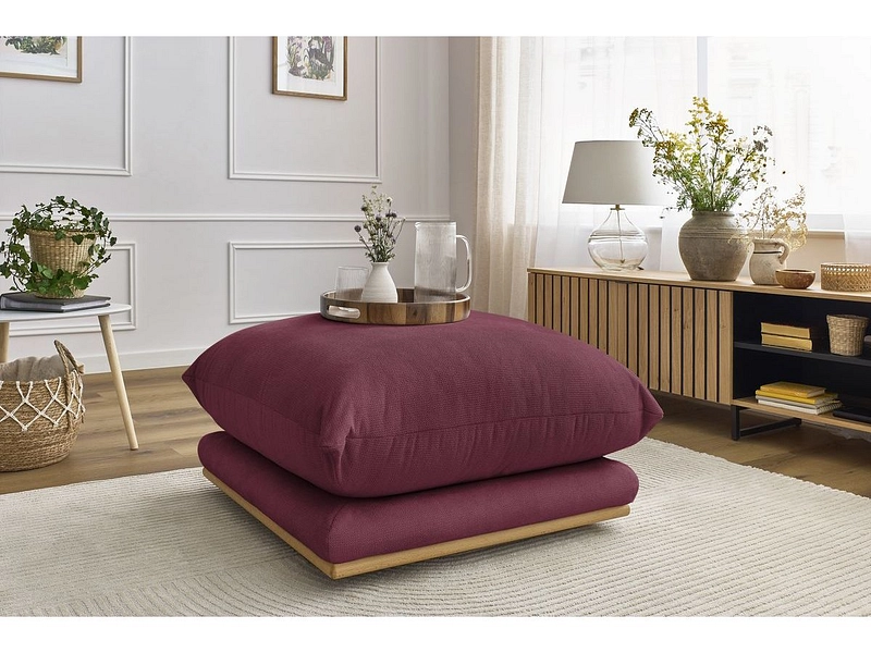 Cuscino gigante relax ERNEST 85x85x47cm tessuto rosso