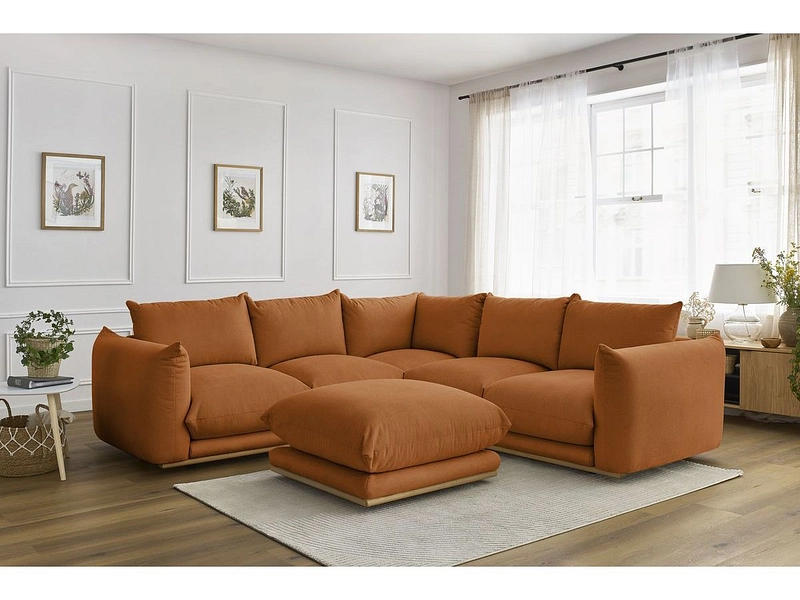 Ecksofa mit Hocker BOBOCHIC ERNEST Ecksofa mit Hocker BOBOCHIC ERNEST