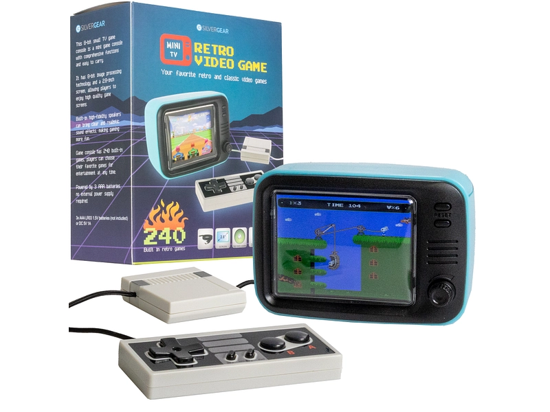 Mini gioco arcade SILVERGEAR Retro TV Game