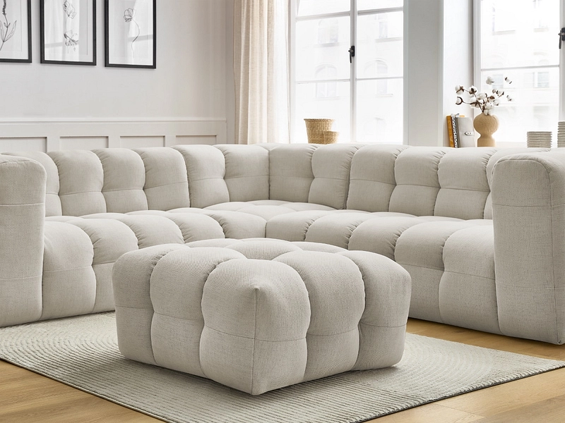 Ecksofa mit Hocker BOBOCHIC CLOUD