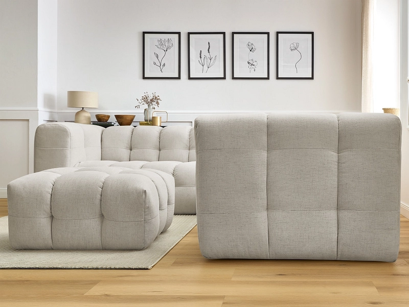 Ecksofa mit Hocker BOBOCHIC CLOUD