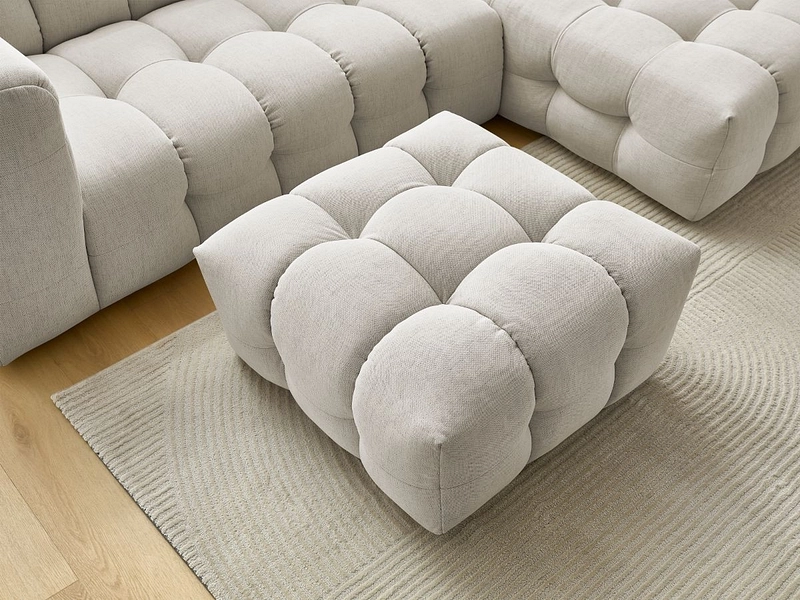 Canapé d'angle avec pouf BOBOCHIC CLOUD