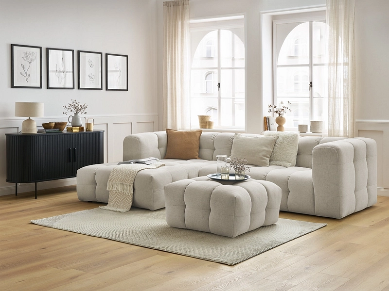 Ecksofa mit Hocker BOBOCHIC CLOUD