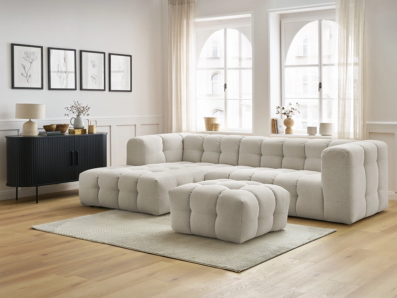 Ecksofa mit Hocker BOBOCHIC CLOUD