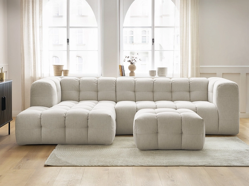 Ecksofa mit Hocker BOBOCHIC CLOUD