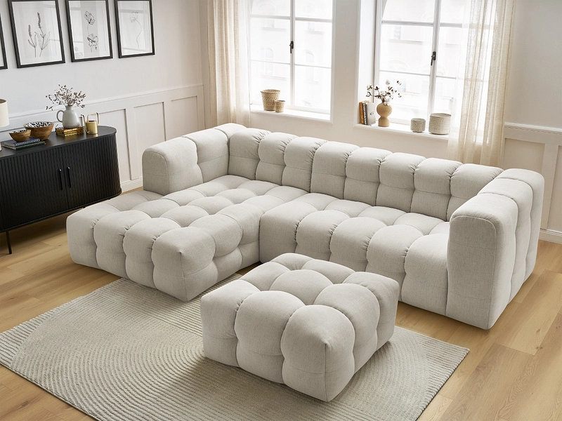 Ecksofa mit Hocker BOBOCHIC CLOUD