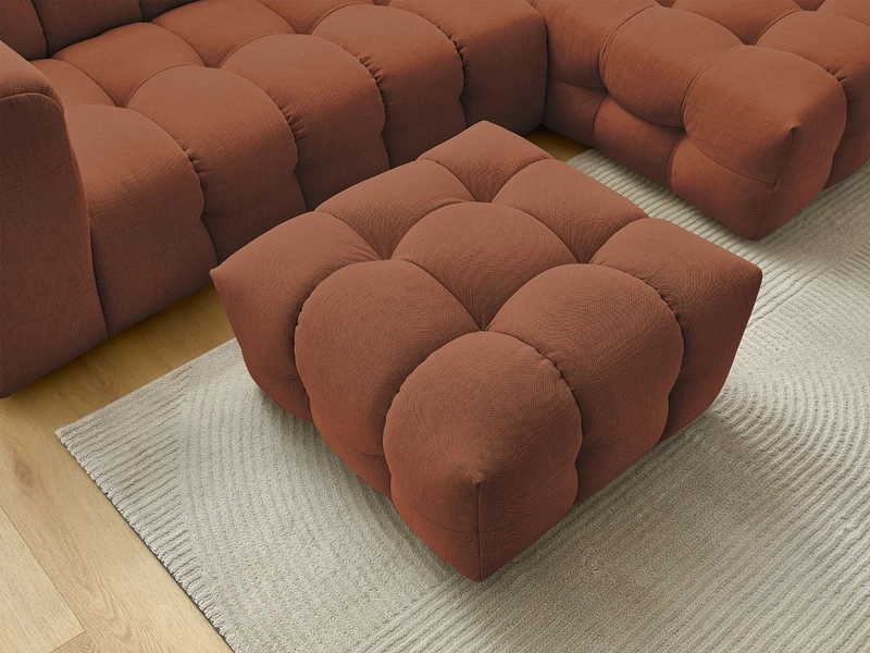 Divano ad angolo con pouf BOBOCHIC CLOUD