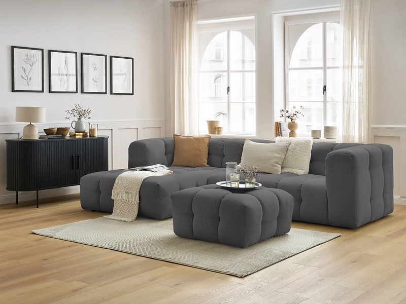 Ecksofa mit Hocker BOBOCHIC CLOUD