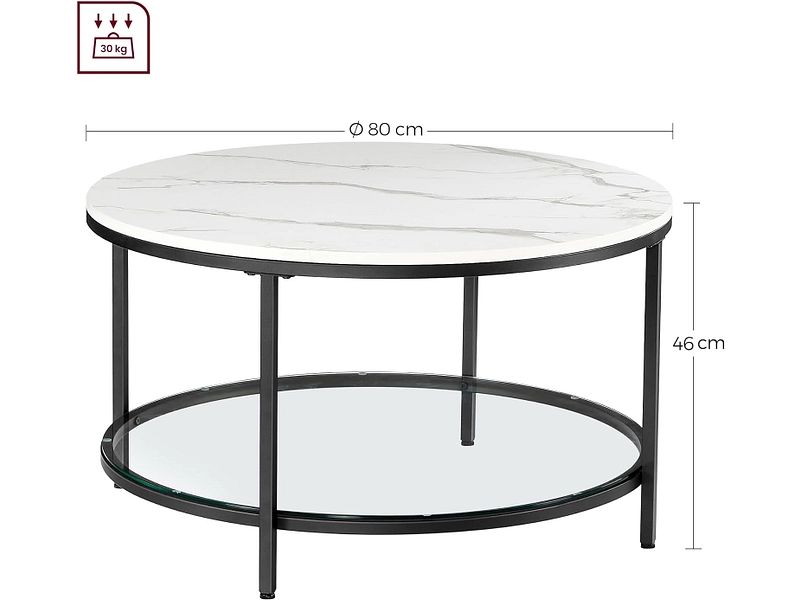 Table basse CRYSTAL SONGMICS